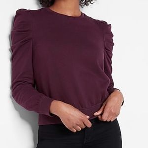 Puff Shoulder Sweater Top